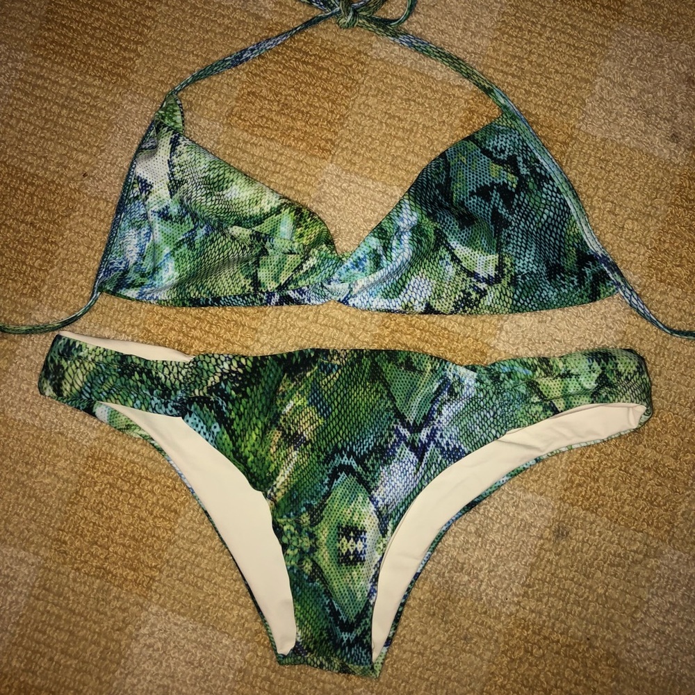 L Space Snakeskin Bikini